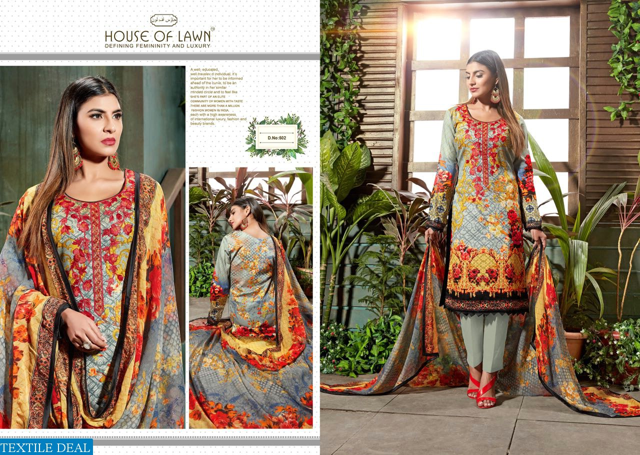 house of lawn muslin vol-5 Wholesale Ethnic dress material